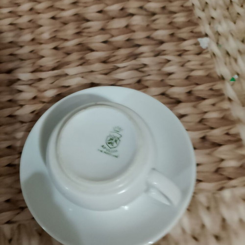 Porcelain coffee cup and saucer café style new