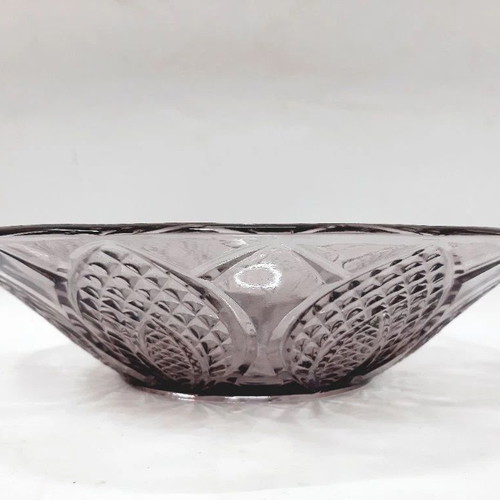 Vintage purple glass fruit bowl like new