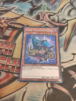 Dark Magician Girl Yu-Gi-Oh card, secret rare, like new