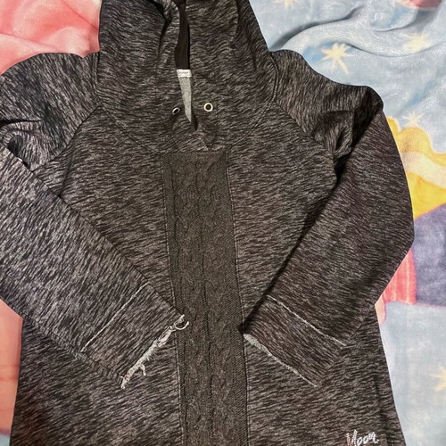 Grey melange sweatshirt medium like new with fleece lining