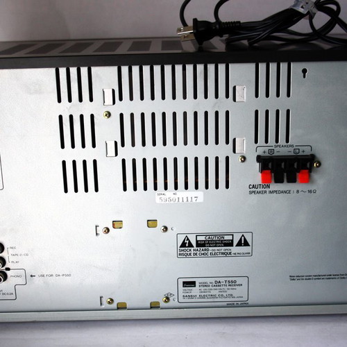 Sansui DA-T550 vintage stereo cassette receiver used, needs repair