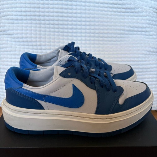 Air Jordan 1 Elevate Low shoes used, size 40.5, white and blue