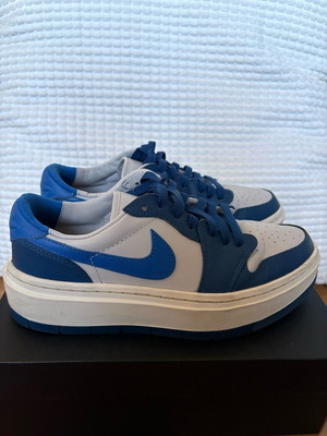 Air Jordan 1 Elevate Low shoes used, size 40.5, white and blue