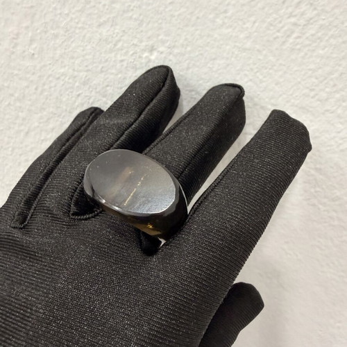 Smoky Quartz ring new, carved from a single stone
