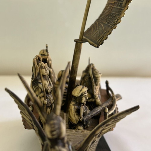 Japanese Takarabune decorative figurine with Seven Lucky Gods