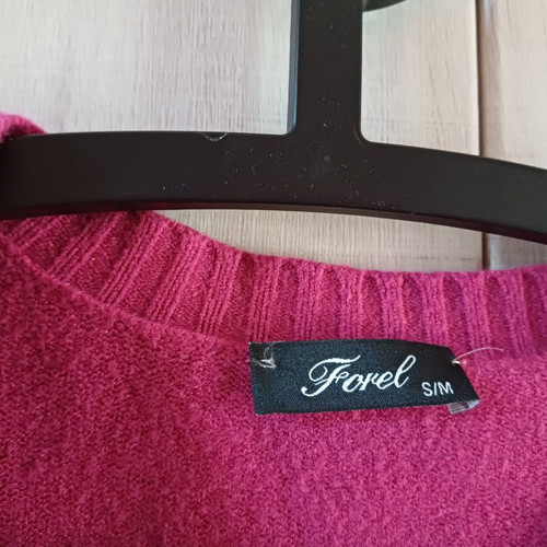 Forel Women's Knitted Cardigan Pink Fuchsia Like New