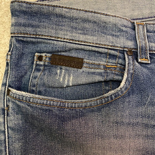Trussardi jeans used, size L, blue