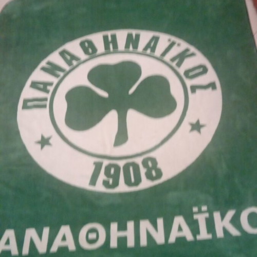 Panathinaikos thick blanket used, dimensions 210×64
