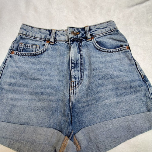 Mango Mom Fit Denim Shorts like new, size XS, blue