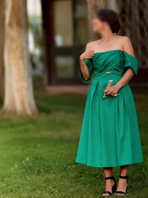 Karavan women's green dress, size S