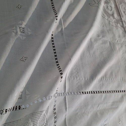 Tablecloth Lefkadian filet azur embroidery 170×220 new