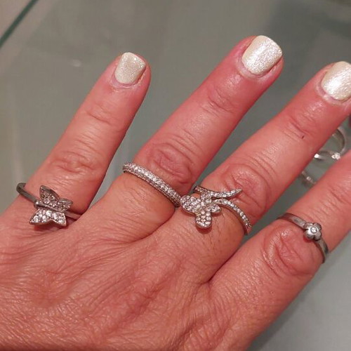 925 Silver Rings Like New