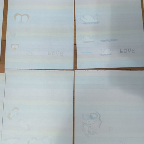 Letter papers used, pack of eleven
