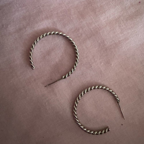 Earrings and ring used, multicolored, set