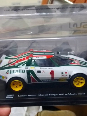 Lancia Stratos HF Alitalia 1977 Rally Monte Carlo мащаб 1:24 като нов