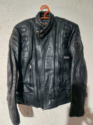Vintage leather jacket unisex 80s/90s new, black