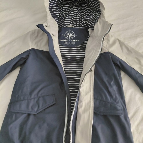 Alouette waterproof jacket for boy 6 years like new, cotton lining