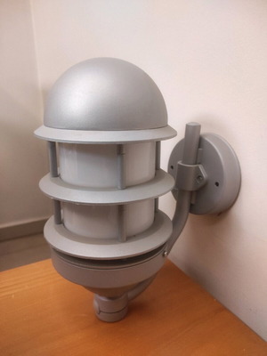 Wall light spherical nickel matte, new