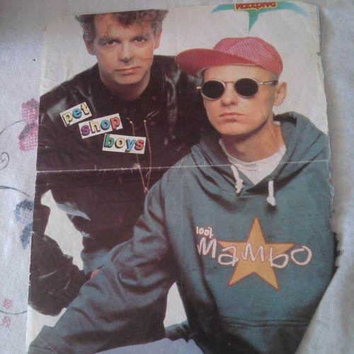 Jason Donovan & Pet Shop Boys poster used, size 25.9x20.7