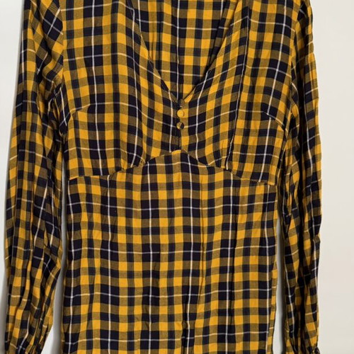 BSB Checked Dress onesize like new, black and yellow