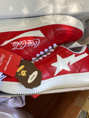 Παπούτσια A Bathing Ape x Coca Cola Bape Sta Low καινούργια, μέγεθος 41, δέρμα