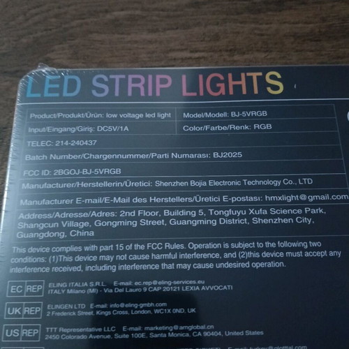 Smart LED Lights RGB with Remote and Music Sync, New