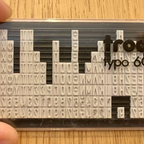 Trodat stamp replacement parts used, 4 plates for 3mm and 4mm