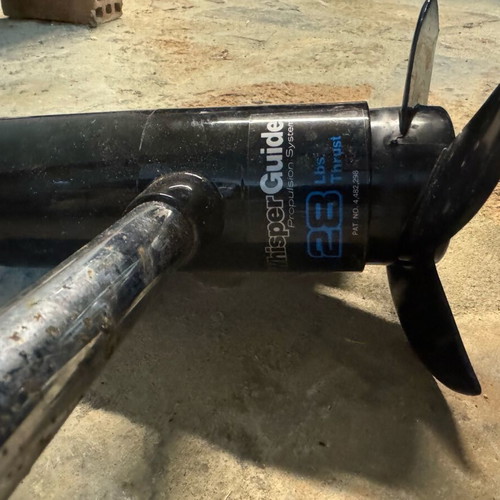 Electric motor with spare propeller like new
