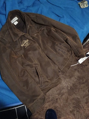 Leather jacket Columbia size XXL brown like new Hard Rock Cafe New York authentic