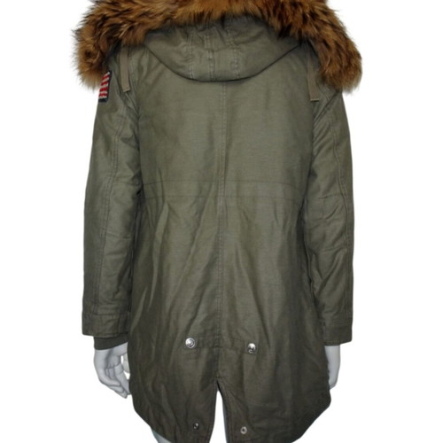 True Religion military green army style parka jacket, excellent condition
