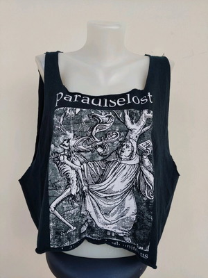 Paradise Lost blouse used, size L, black with open back