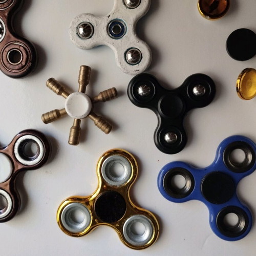 Spinner collection used, pack of 7 with accessories