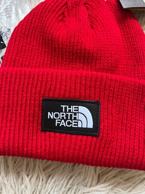 The North Face beanie red new