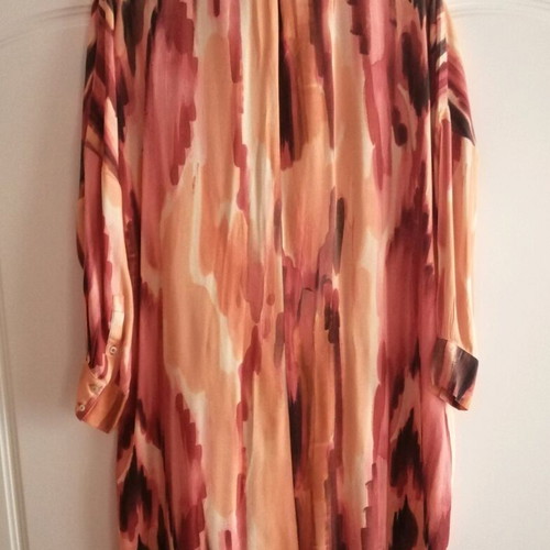 Mango shirt like new with Mao collar and wide belt