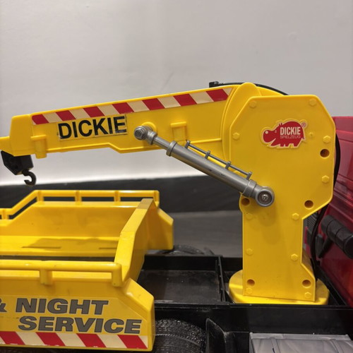 Dickie toy truck day and night service with crane, 55 cm