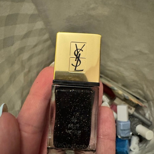 Various nail polishes and nail tools like new