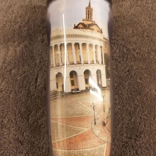 Thermo Insulated Travel Mug Ukraine 2014 souvenir like new 300ml