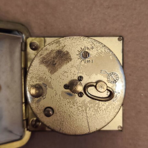 Europa alarm clock 2 jewels used, analog tabletop