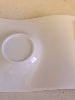 Villeroy & Boch NewWave ceramic plate set of 6, asymmetrical wavy shape