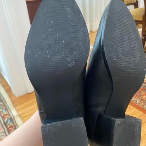 Tsouderos leather boots like new, size 38, black