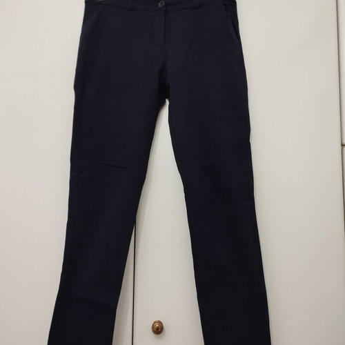 Women's dark blue chino pants used, slim fit, size M