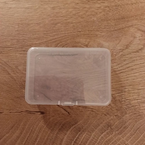 Storage boxes new, set of 14, transparent plastic
