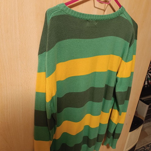Lacoste men's long-sleeve sweater 100% cotton size L