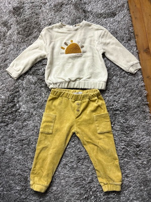Chicco set for 18-month baby like new, long-sleeve top with pants