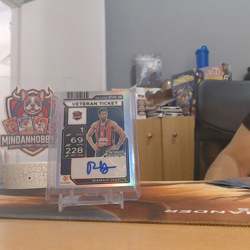 Mamadi Diakite 2025-26 Panini Contenders EuroLeague Veteran Ticket Silver Autograph card like new