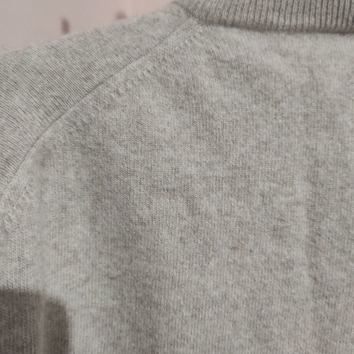 Italian men's beige pullover made of merino wool, cashmere and silk like new, size S-M