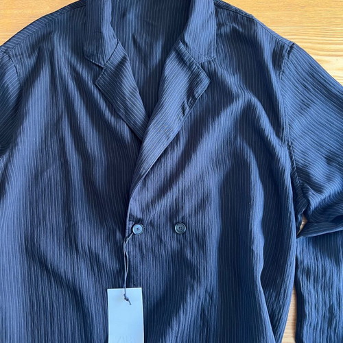 Zara black striped men's shirt jacket XL