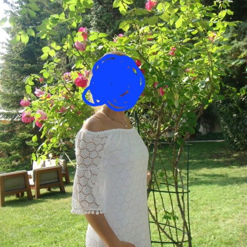 Boho chic mini dress with guipure lace, Sofi Accessories