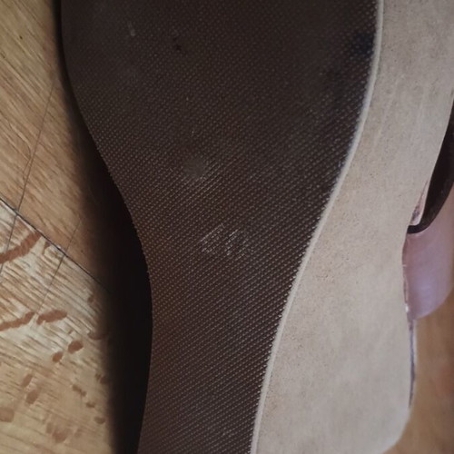 Shoe Bizz leather women's platform sandals like new, size 40, brown