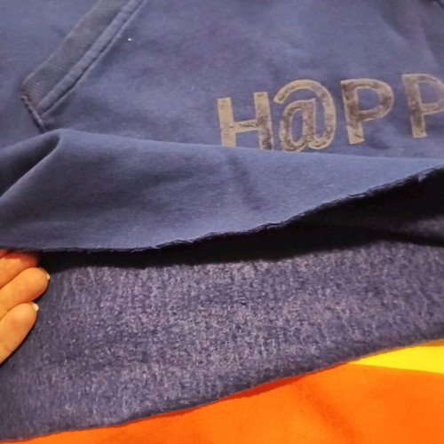 Sports dress used, blue, soft and warm